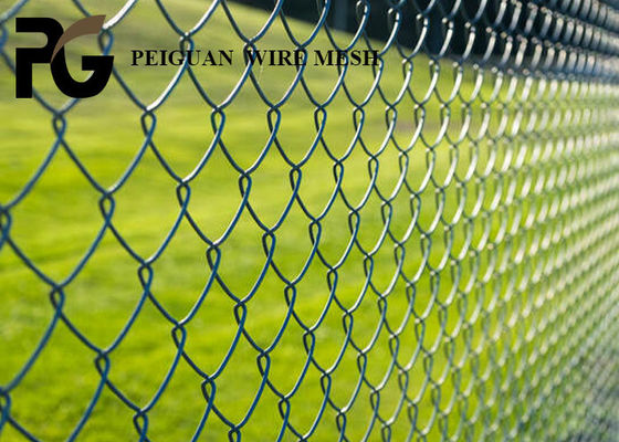 Corrosion Resistant Metal Chain Link Fence Galvanized With Angle Post