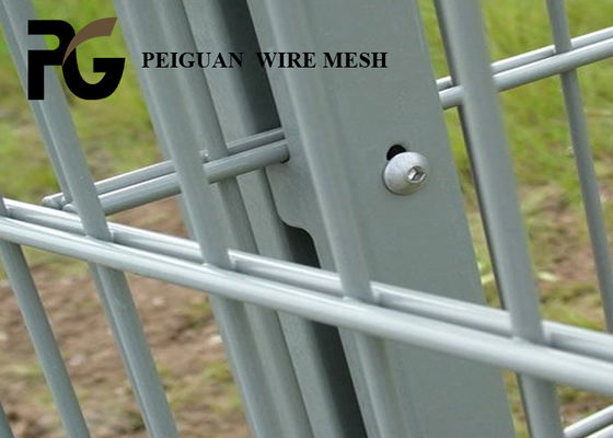 Powder Coated Double Wire Fence , Conservation Twin Wire Mesh Fencing