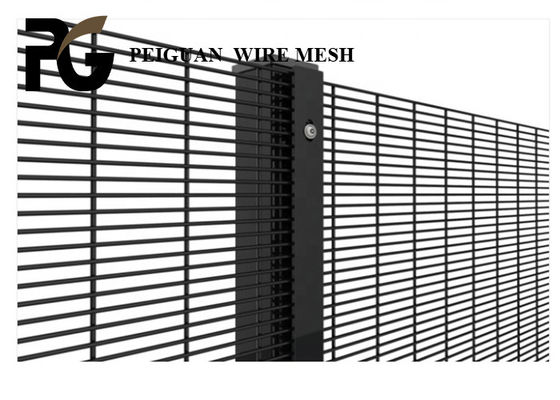 2.4m Anti Climb Security Fencing , Galvanised Anti Climb Fencing