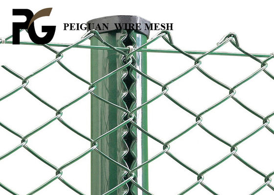 Silver White Vinyl Coated Chain Link Fence