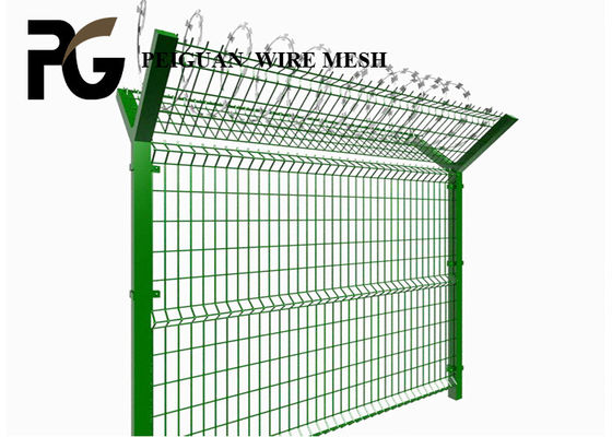 Eco Friendly 1.8m Airport Security Fencing Hot Dipped Galvanized
