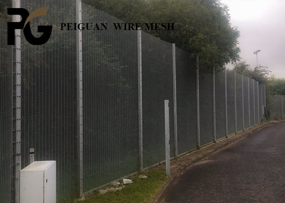 2.4m Anti Climb Security Fencing , Galvanised Anti Climb Fencing