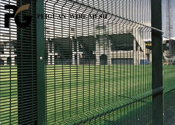 12.7x76.2mm Black Anti Climb Fencing Panels Low Carbon Steel Wire