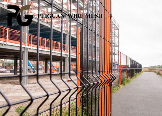 Curved V Mesh Fencing Panels , 5mm V Mesh Wire Fence