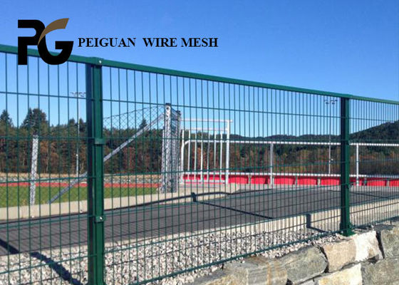 Commercial Playgrounds Green V Mesh Wire Fencing Vinyl Coated