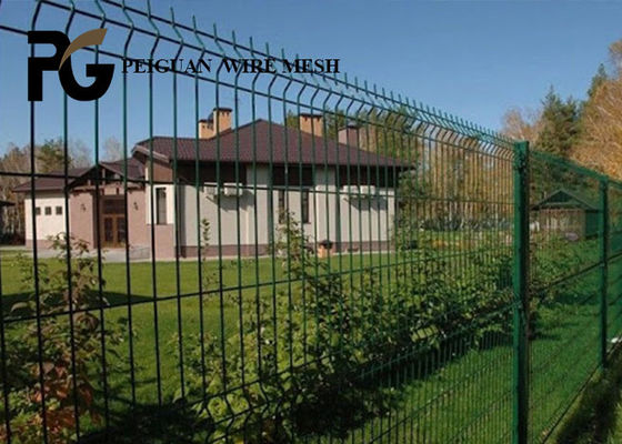 Commercial Playgrounds Green V Mesh Wire Fencing Vinyl Coated