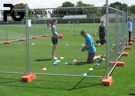2m Temporary Construction Fence , Round Post Portable Fencing Panels