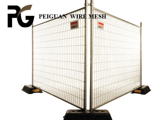 2m Temporary Construction Fence , Round Post Portable Fencing Panels