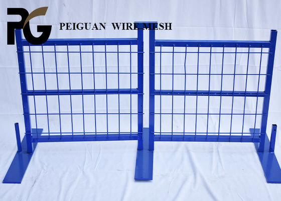 2.4m Eco Friendly Temporary Construction Fence Iron Galvanized Wire
