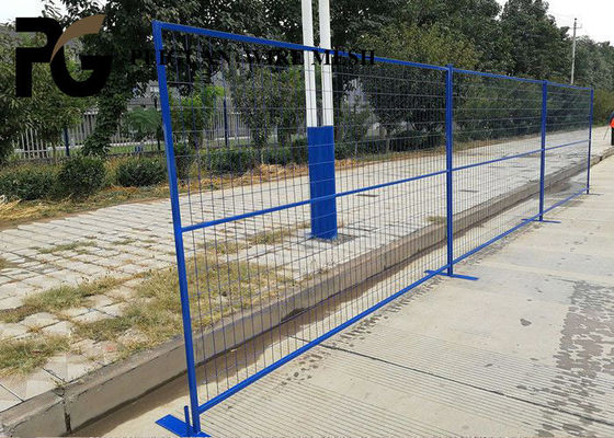 Blue Canada Temporary Fence , Hot Dipped Galvanized Portable Fencing Panels
