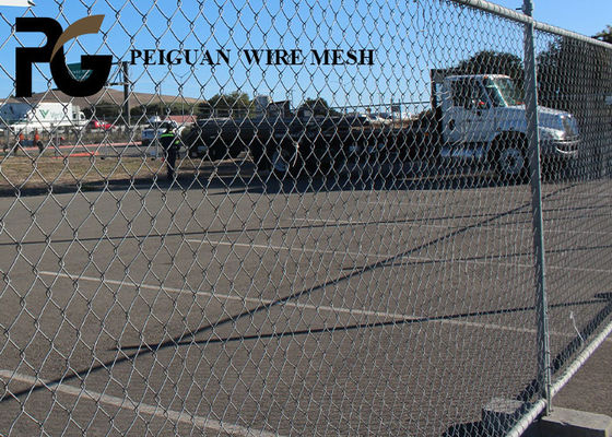 1.5 Inch Metal Chain Link Fence , Black Plastic Coated Chain Link Fence