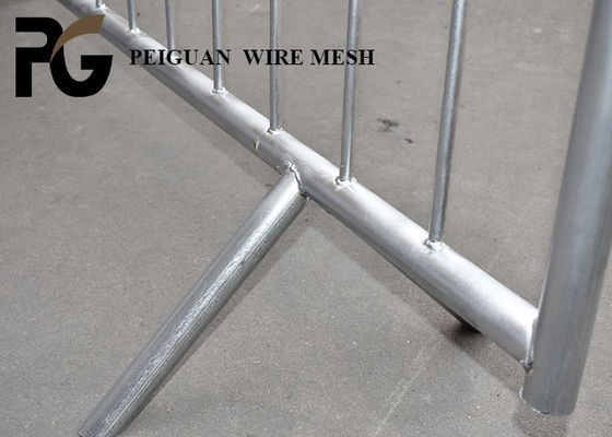 PVC Coated Crowd Control Barricades 3mm Wire Diameter