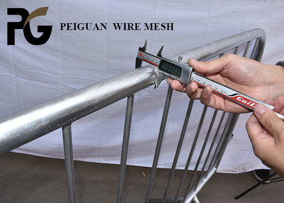 PVC Coated Crowd Control Barricades 3mm Wire Diameter