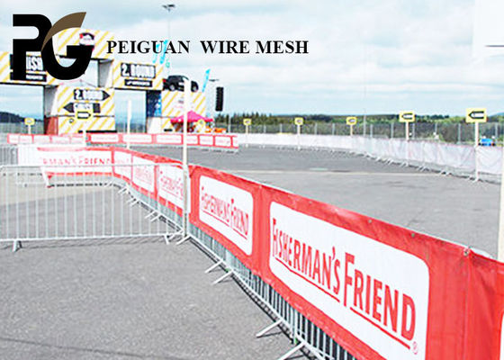 White Portable Crowd Control Fencing Eco Friendly For Festivals