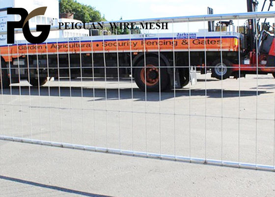 12m Event Crowd Control Barriers , Weld Fixed Feet Portable Steel Barricade