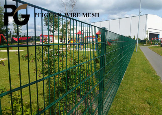 Powder Coated Double Wire Fence , Conservation Twin Wire Mesh Fencing