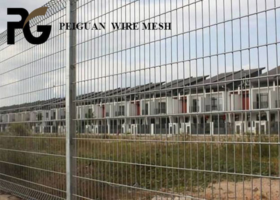 Powder Coated BRC Fence , 2400mm Roll Top Mesh Fence