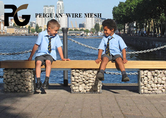 4mm Wire Welded Mesh Gabion Rectangle Hole For Decoration