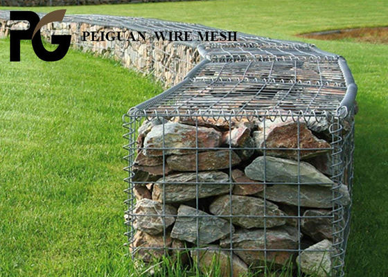 50x50mm Welded Mesh Gabion , 6mm Wire Mesh Gabion Basket