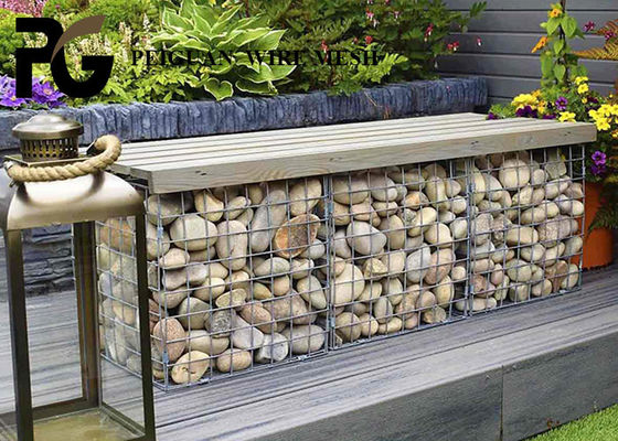 50x50mm Welded Mesh Gabion , 6mm Wire Mesh Gabion Basket