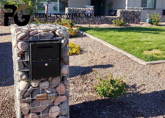Corrosion Resistant Welded Gabion Box , 3mm Gabion Wire Mesh Boxes