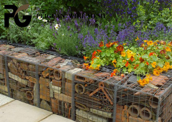 Corrosion Resistant Welded Gabion Box , 3mm Gabion Wire Mesh Boxes