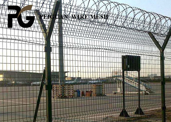 Square Hole Barbed Razor Wire Fencing 5mm Low Carbon Steel Wire