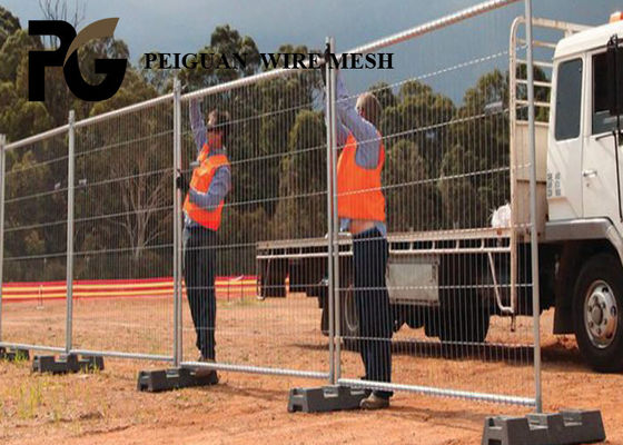 Heavy Duty Construction Site Fencing , Outdoor Building Site Security Fencing