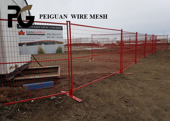 Heavy Duty Construction Site Fencing , Outdoor Building Site Security Fencing