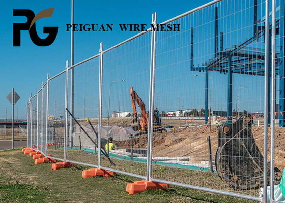 Decorative Chain Link Temporary Fence Panels For Architectural Worksite
