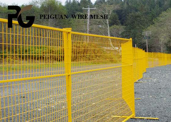 Decorative Chain Link Temporary Fence Panels For Architectural Worksite