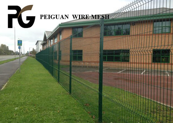 Galvanized Steel Security Metal Fencing ，Black Welded Mesh Security Fencing