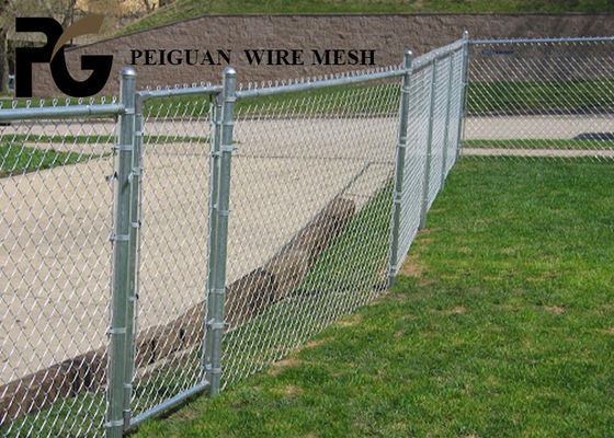Silver White Vinyl Coated Chain Link Fence