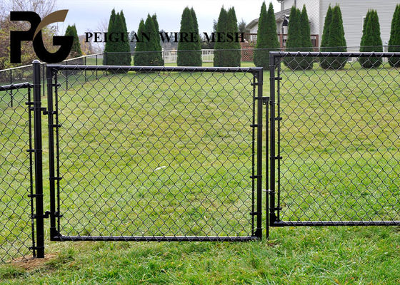4mm Garden Metal Chain Link Fence Hot Dipped Galvanized