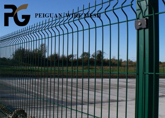 Black V Mesh Fencing Panels