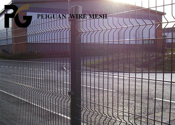 Black V Mesh Fencing Panels