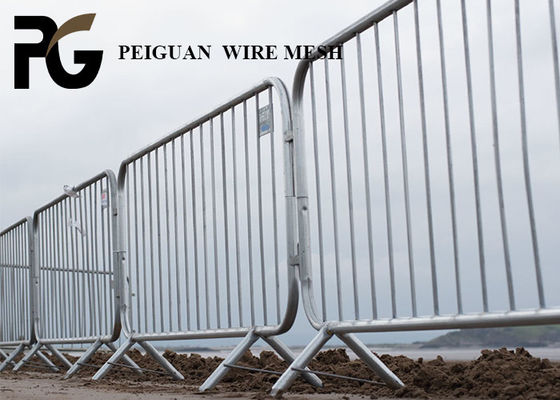 White Portable Crowd Control Fencing Eco Friendly For Festivals
