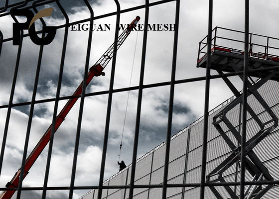 Decorative Chain Link Temporary Fence Panels For Architectural Worksite