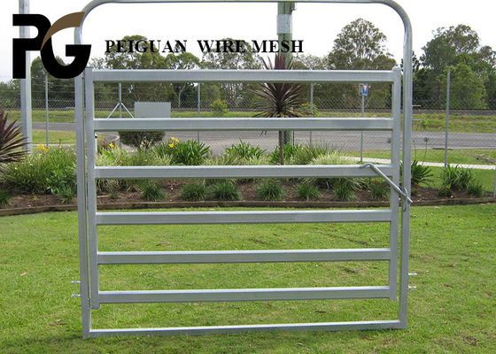PVC Coated Animals Steel Cattle Yard Panels Round Tube Welded