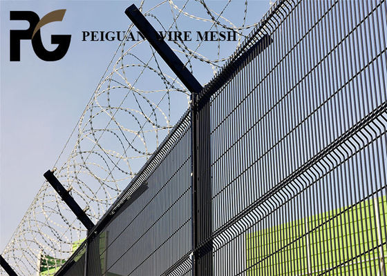 Construction Security Metal Fencing , Eco Friendly Coated Chain Link Fence