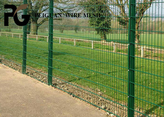 Construction Security Metal Fencing , Eco Friendly Coated Chain Link Fence