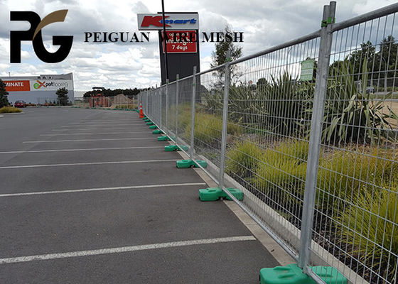 High Security Construction Site Fencing , Grey Powder Coated Chain Link Fence