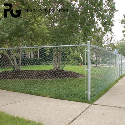 4 Ft H X 50 Ft L 9 Gauge Metal Chain Link Fence Vinyl Garden Backyard Cyclone