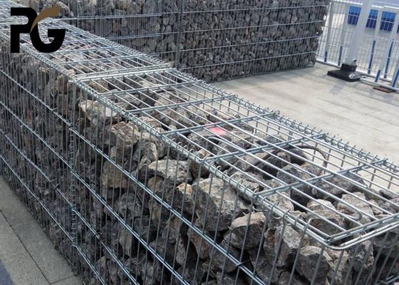 2x1x1 Square Hole Galfan Gabion Baskets 2.0mm Wire Gauge