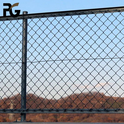 2.0mm 6x6 Galvanized Chain Link Fence Panels 9 Gauge Pvc Coated Wire Mesh
