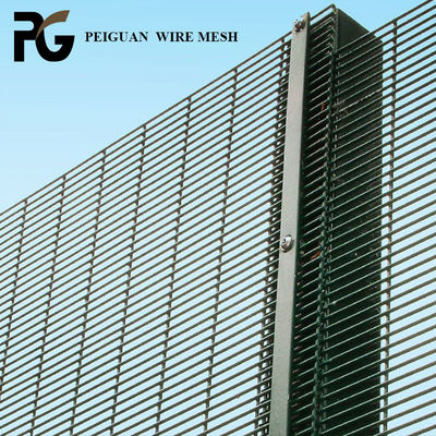 Powder Coated Anti Cut Security Fence Easily Assembled Anti Climb 358 Wire Mesh