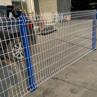 Outdoor Garden 6mm 3d Security Fence Peach Post 3d Triangle Mesh Fence